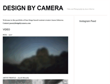 Tablet Screenshot of designbycamera.com